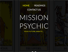 Tablet Screenshot of missionpsychic.com